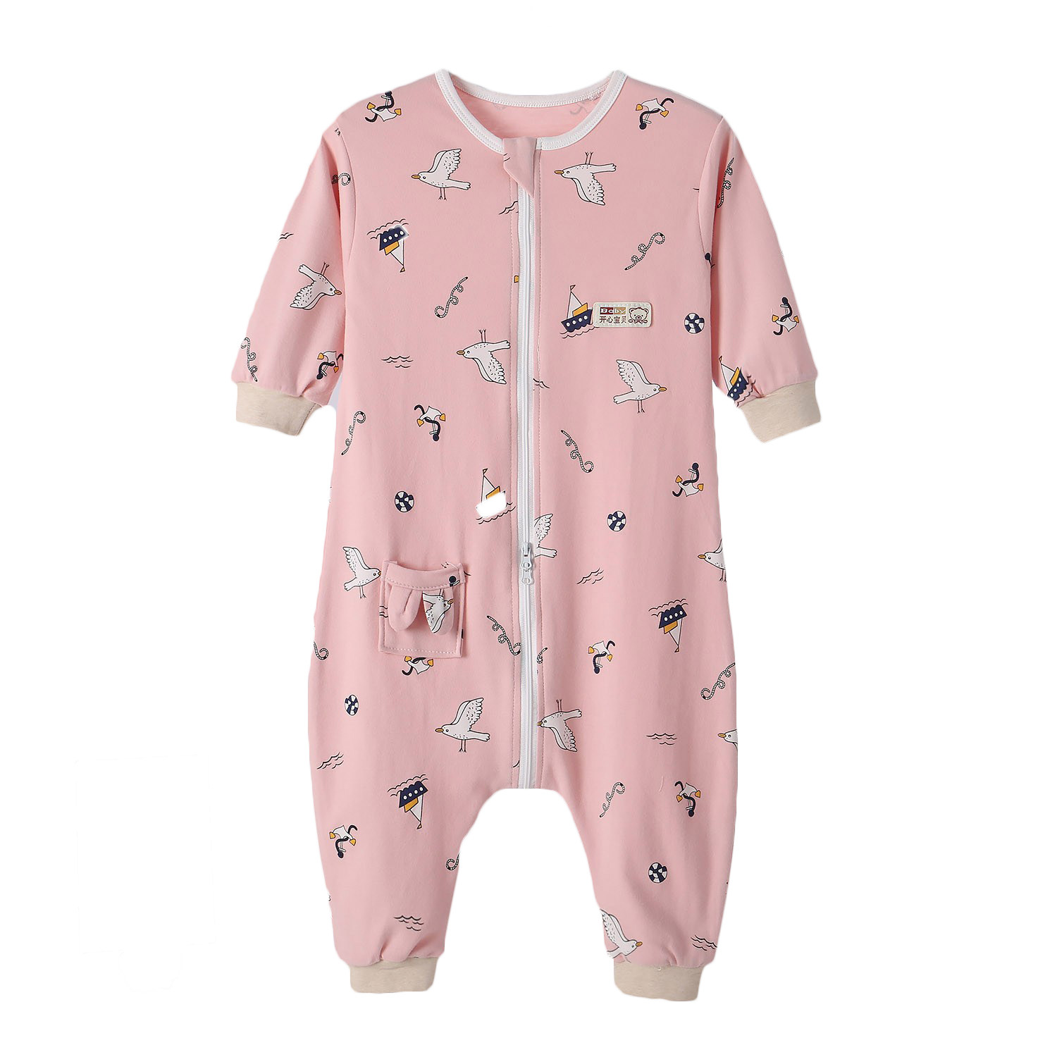 婴儿纯棉睡袋夏季保暖分腿防踢被空调房儿童春秋薄款宝宝连体睡衣,淘宝优惠券,粉丝福利购,淘宝优惠卷