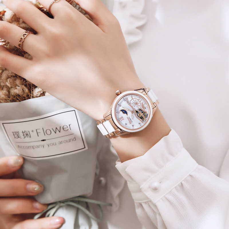 2020新款尼尚女士简约气质机械表 nesun尼尚国产腕表