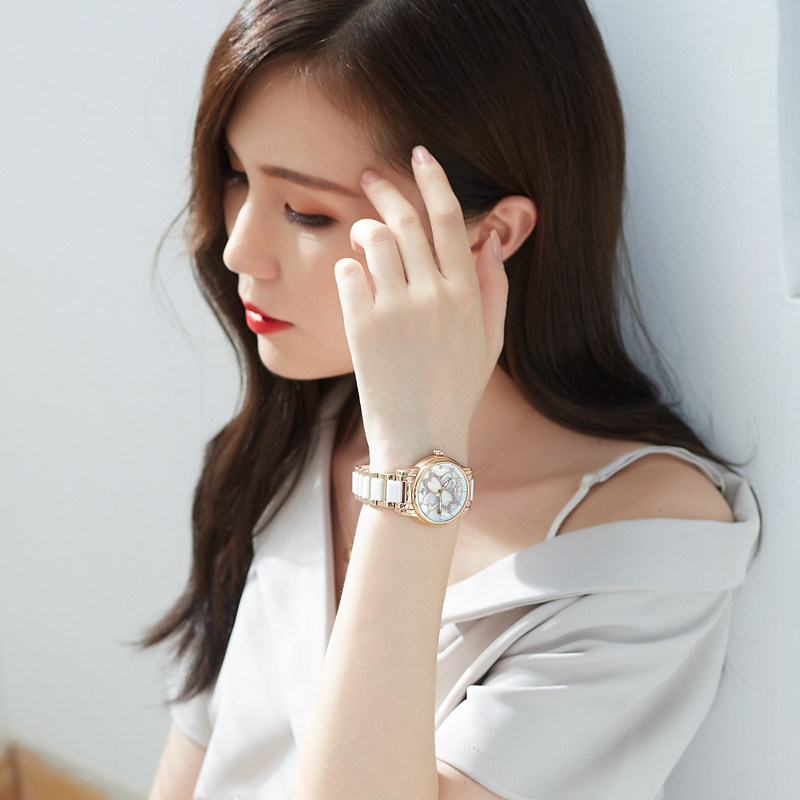 正品尼尚女士时尚潮流防水石英表 nesun尼尚国产腕表