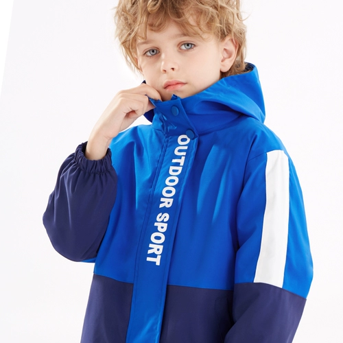 Детская осенняя вместительная и большая куртка для мальчиков, ветрозащитный комплект, плащ, подходит для подростков, в западном стиле, «три в одном»