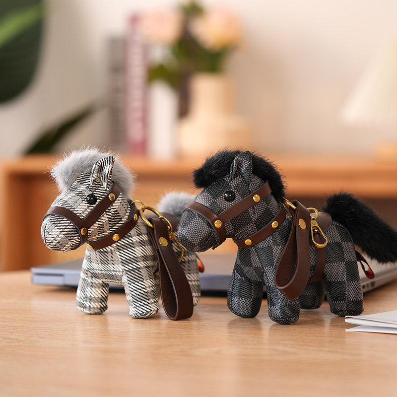 可爱皮革小马公仔挂件马年吉祥物皮玩娃娃皮质生肖马玩偶包包挂饰,淘宝优惠券,粉丝福利购,淘宝优惠卷