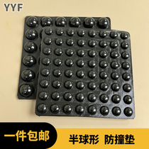 Black Anti-collision rubber grain Self-adhesive cabinet Anti-noise cushion Silicone Cushion Backgum Silent Furniture Anticollision