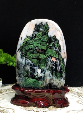 天然青海七彩石原石摆件收藏观赏