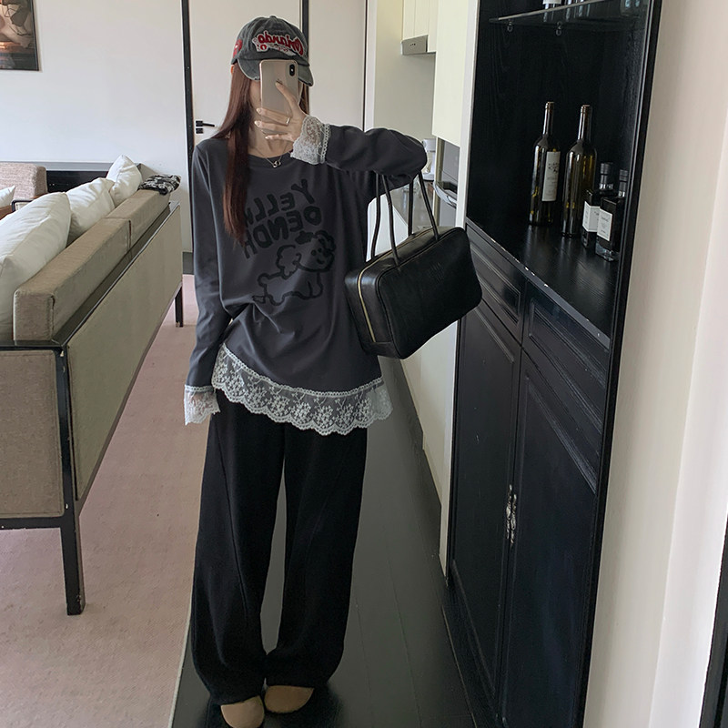 小吉家大码女装冬季双面德绒加厚韩系圆领印花长袖T恤内搭上衣女,淘宝优惠券,粉丝福利购,淘宝优惠卷