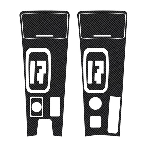 三菱欧蓝德改装碳纤维内饰中控排挡档位面板贴纸膜汽车专用品大全 - 图3