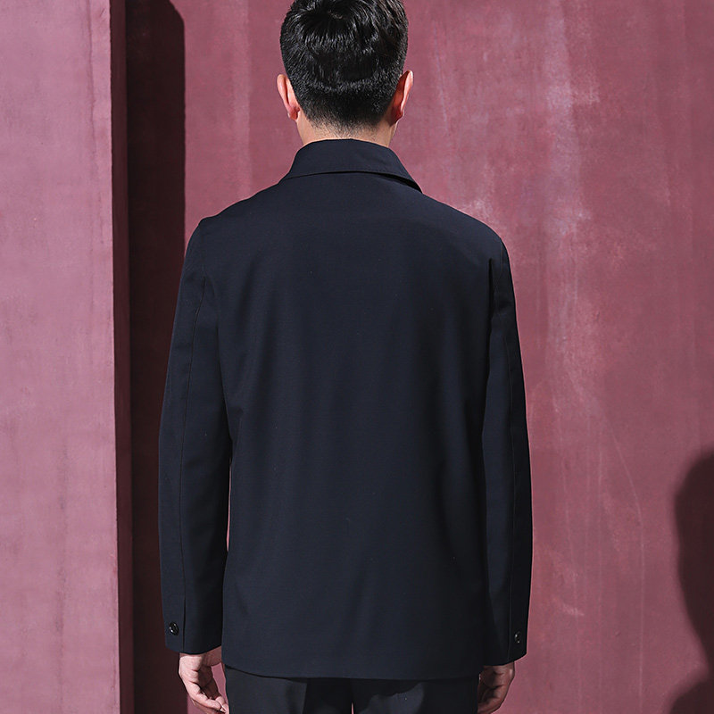 红都春款男士短款商务休闲男装披风 红都风衣