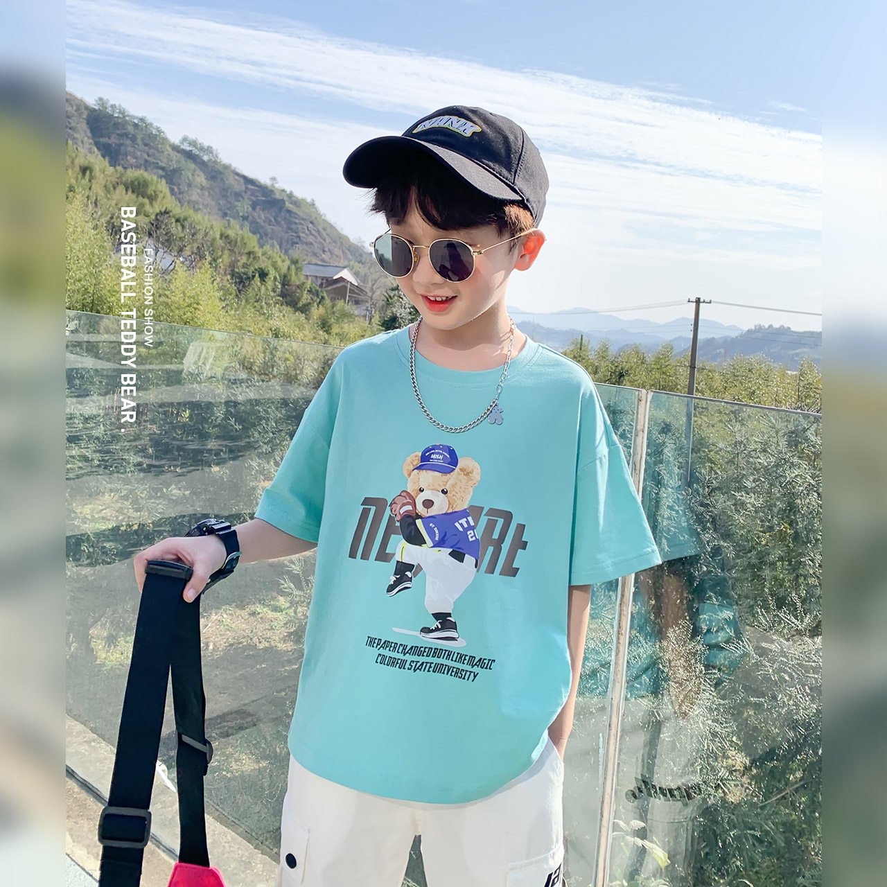 左西男童短袖夏装儿童衣服2022 t恤 左西T恤