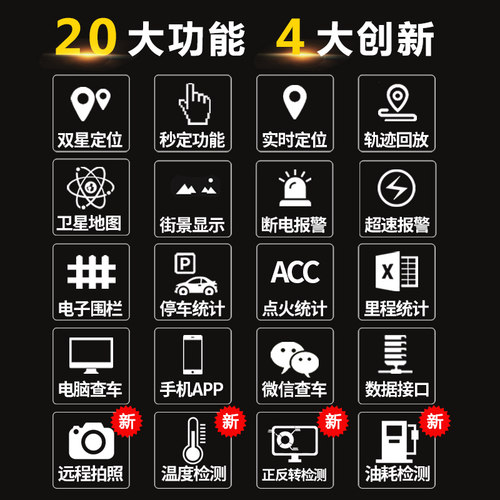 金途汽车gps定位器车辆远程跟踪器车载挖掘机卫星监控追踪防盗器 - 图2