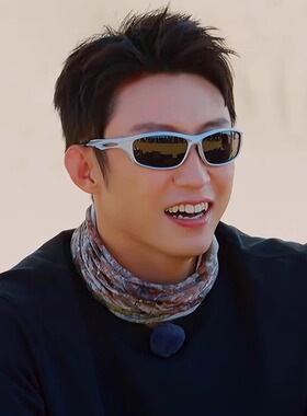 未来感银色Y2K男女骑行墨镜