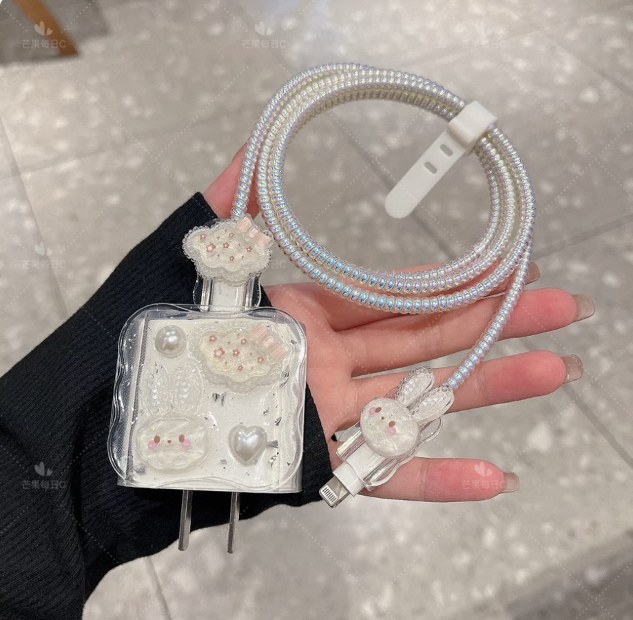 数据线保护套67/100w/120w适用小米17充电器红米note13壳k70k60 - 图0