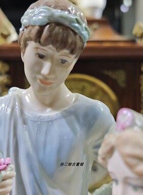 英国原产Wedgwood经典爱慕之情双人瓷偶中古限量发行3000件珍稀版