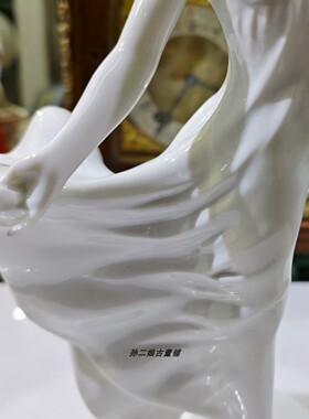 德国原产Goebel高宝纯白瓷瓷雕淑女瓷偶家居装饰摆件中古1983年