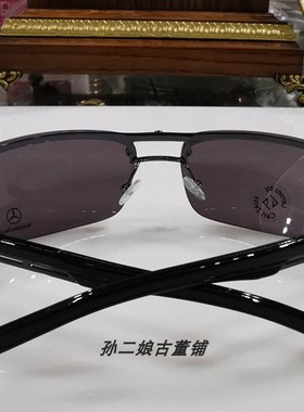 意大利黑色金属复古风太阳镜