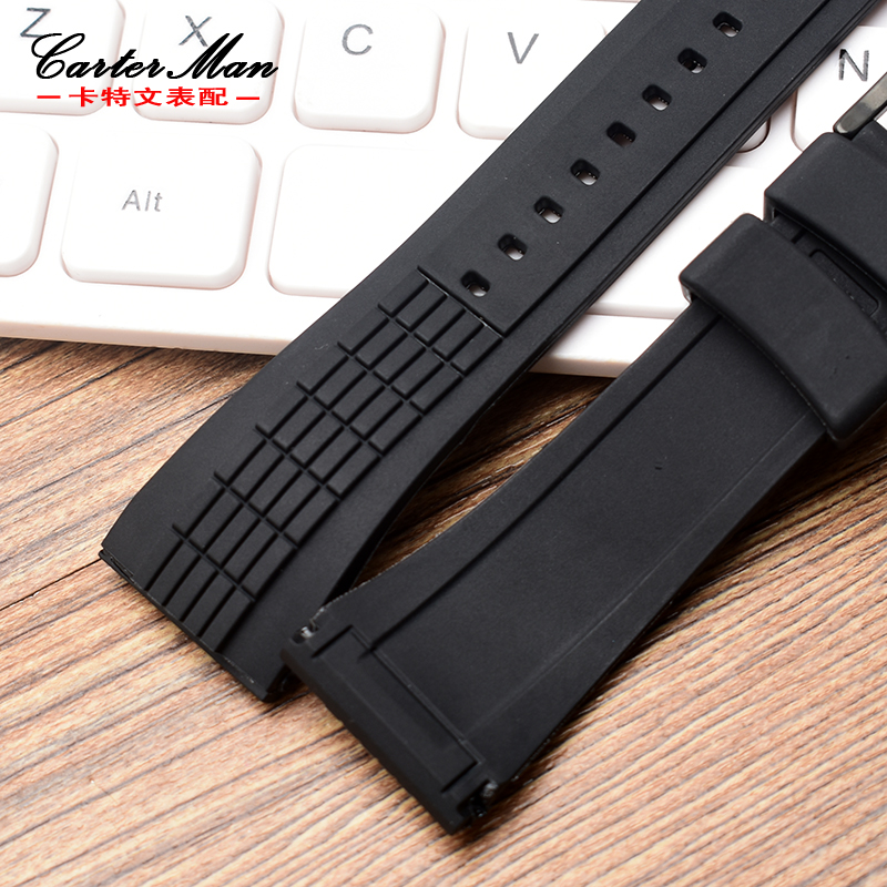 代用SEIKO精工VELATURA/SRH系列SPC007运动防水硅胶手表带 男26MM - 图2