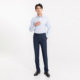 Goldlion spring and summer new men's formal long-sleeved shirts, no-iron antibacterial texture business shirts
