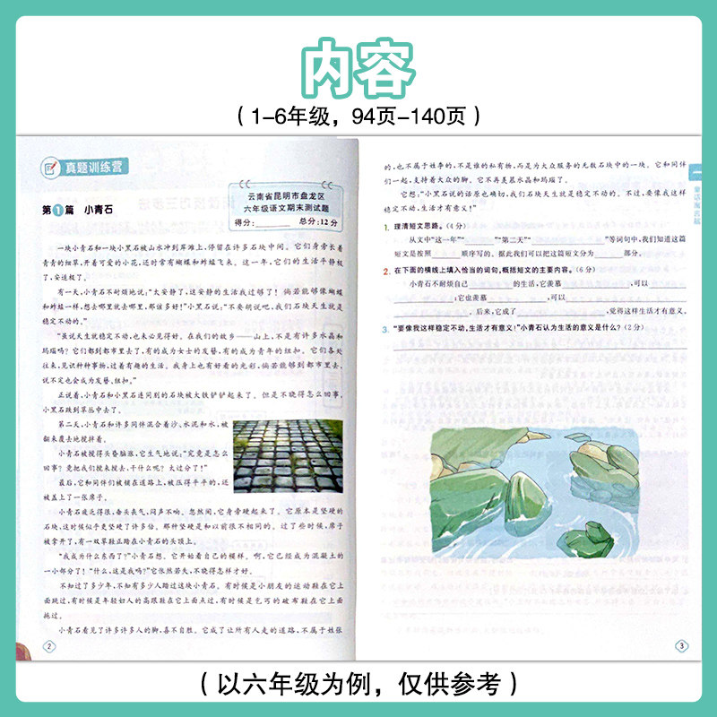 云南专版阳光同学阅读真题80篇蓝天版一二三四五六年级上册下册全一册小学生阅读理解专项强化训练,淘宝优惠券,粉丝福利购,淘宝优惠卷