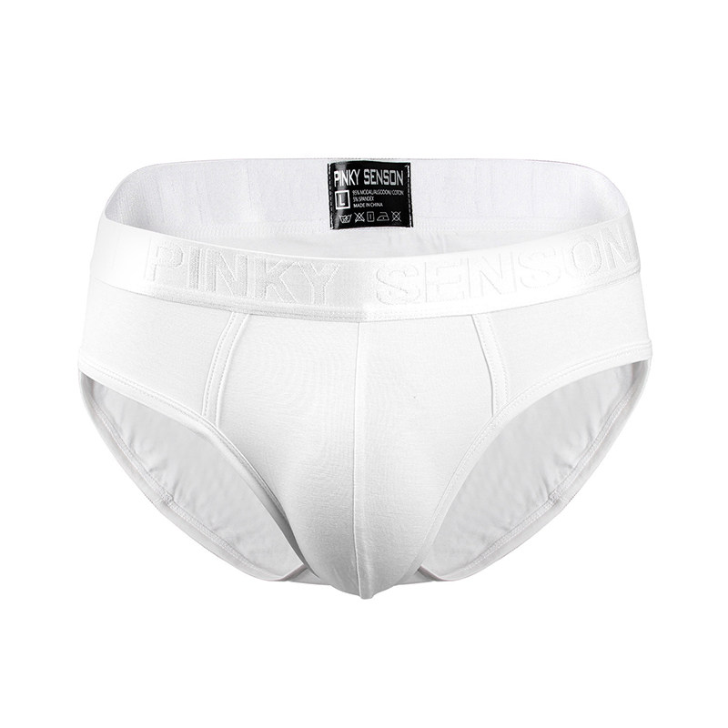 内裤男生三角裤性感纯欲风白色中腰大码透气运动纯色男简约短裤潮,淘宝优惠券,粉丝福利购,淘宝优惠卷