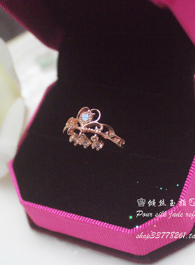 独家定制皇冠婚戒蓝光天然月光石