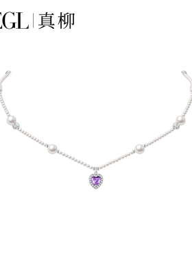 彩色串珠项链夏天锁骨链