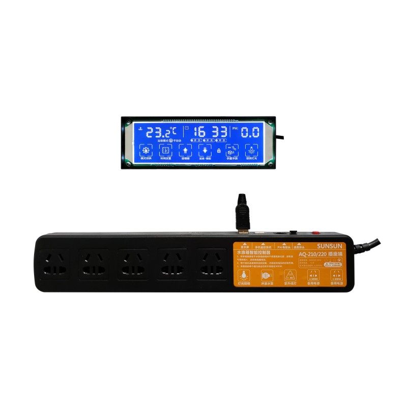 森森SUN鱼缸液晶触摸显示屏电脑版智能控制器温度设定排插座包邮,淘宝优惠券,粉丝福利购,淘宝优惠卷