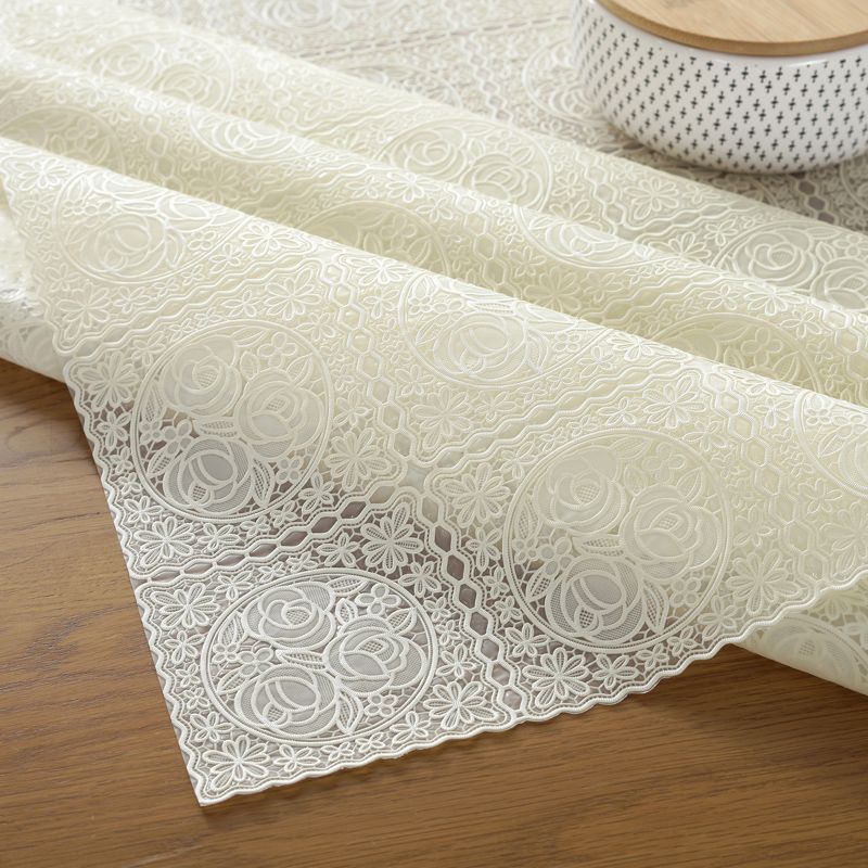 Thickened European PVC tablecloth oil-proof and stain-resistant square tablecloth rectangular table mat no-wash plastic coffee table fabric