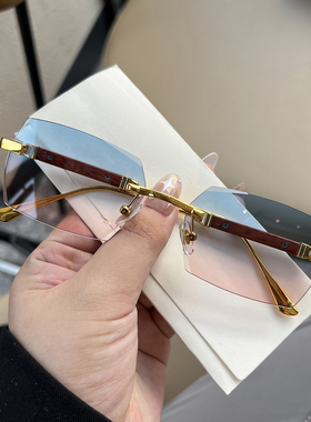 不规则切边黑色御姐纯欲风墨镜