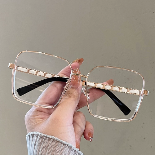 Металлическое плоское зеркало с большим лицом, качество Qi качественное анти -лезвие квадратные стаканы квадратные женские корейские издания Tide Myopia Eyes могут быть доступны