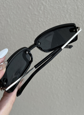 黑色Y2K甜酷辣妹风中性太阳镜