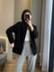 Daily single 2023 autumn and winter new couple double -layer composite shake velvet lamb cashmere warm stand -up collar jacket jacket