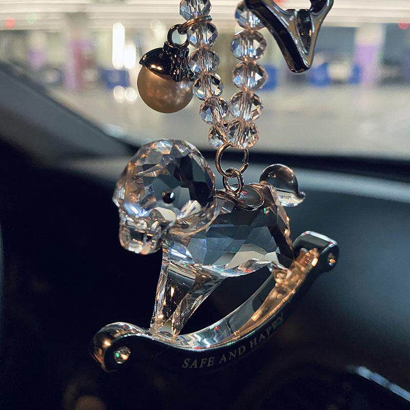 原创梦幻车载水晶小马挂件创意女神网红时尚车内装饰吊坠,淘宝优惠券,粉丝福利购,淘宝优惠卷