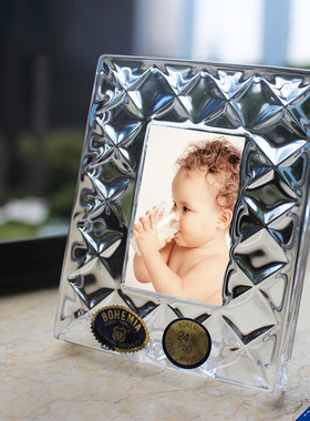 BOHEMIA水晶玻璃相框摆台摆件