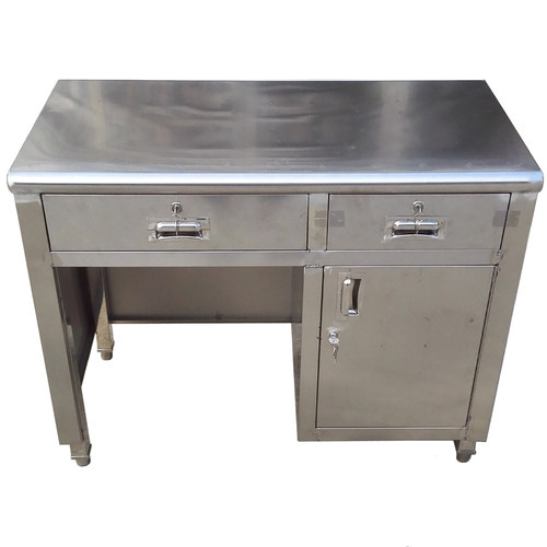 办公桌小型收款台电脑写字桌店铺收银超市果蔬称台带锁不锈钢钱柜 - 图3