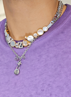 定制复古老钱风锁骨choker