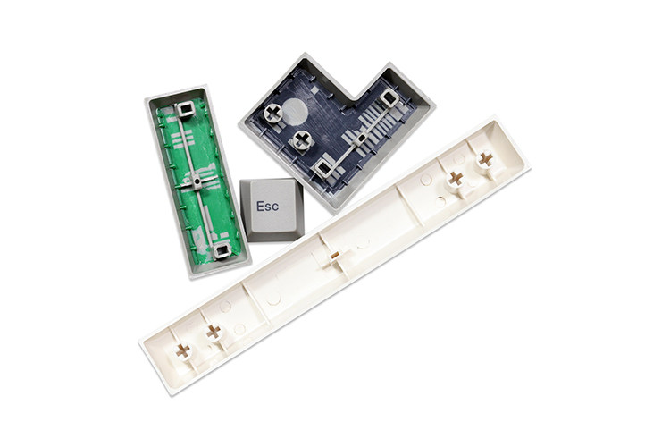 太豪ALPS复古灰白键帽采用ABS二色工艺只适配ALPS客制化键盘 - 图2