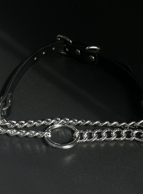 链条紧缩半P链可收紧缺氧项链颈K9 choker项圈锁骨链颈环小红薯款