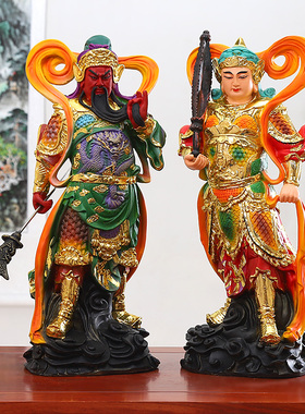 厂家直销树脂韦陀伽篮爆款摆件