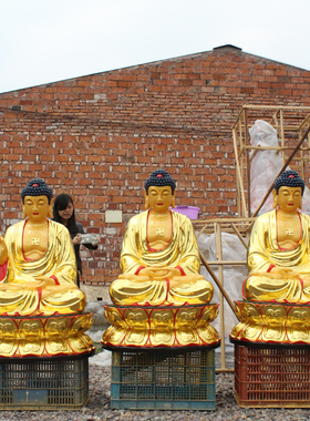 树脂玻璃钢释迦牟尼佛摆件