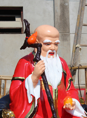 厂家直销树脂玻璃钢月老摆件