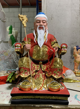 厂家直销树脂玻璃钢月老佛堂摆件