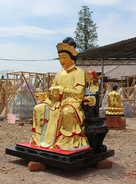 厂家直销树脂别浪费碧霞元君摆件