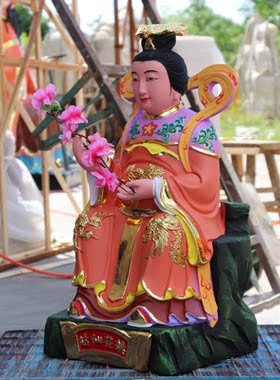 厂家直销树脂桃花仙姑家用摆件