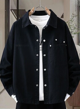 2026年宽松设计春秋小众简约痞帅男士潮流百搭高级感men's shirt