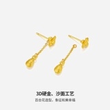 Золотые серьги в виде цветка для друга