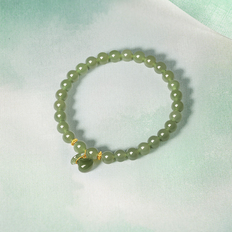 周六福金镶玉首饰和田玉福袋珠子串珠新中式玉石手串新年礼物,淘宝优惠券,粉丝福利购,淘宝优惠卷