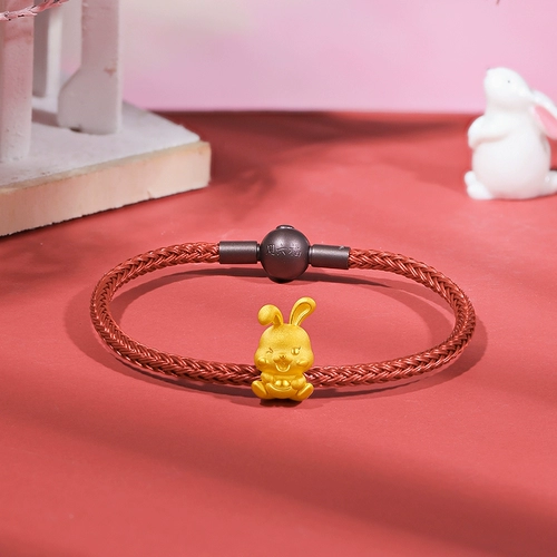 Золотой браслет с одной бусиной, цепочка, браслет из красной нити, слиток, подарок на день рождения