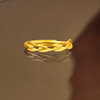Saturday Blessing Gold Ring Women's Priced Pure Gold Wheat Ear Ring Bracelet Holiday Gift