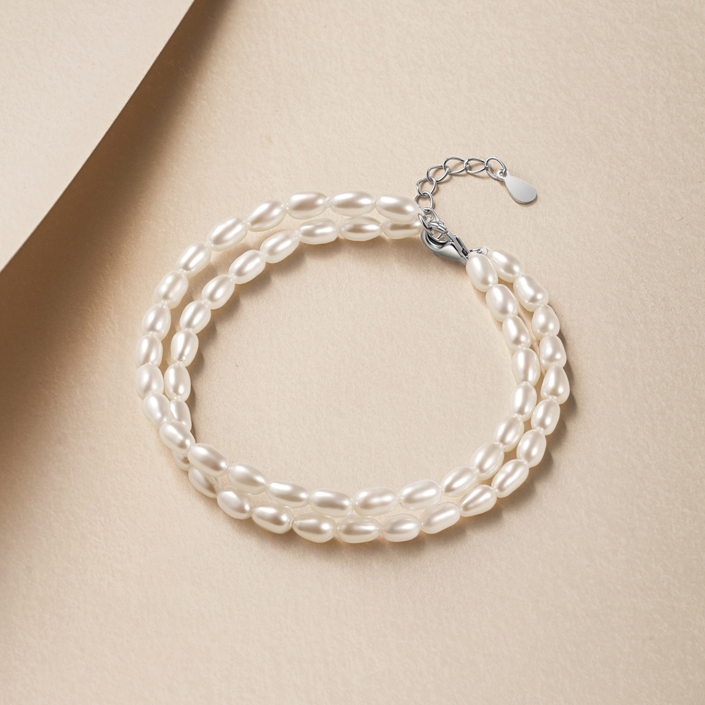 周六福S925银淡水珍珠手链女小米珠双层手饰优雅复古新年礼物,淘宝优惠券,粉丝福利购,淘宝优惠卷