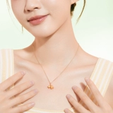 Золотая подвеска, орхидея, 3D, подарок на день рождения