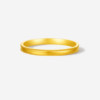 Saturday Fortune Gold 5G denominated solid gold simple shiny bead edge ring women's ring holiday gift