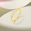 Saturday blessing gold and diamond ring for women